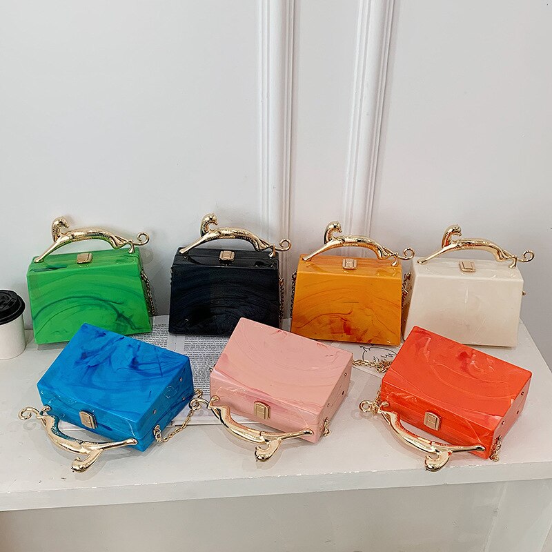 Luxury Acrylic Box Handbags for Women