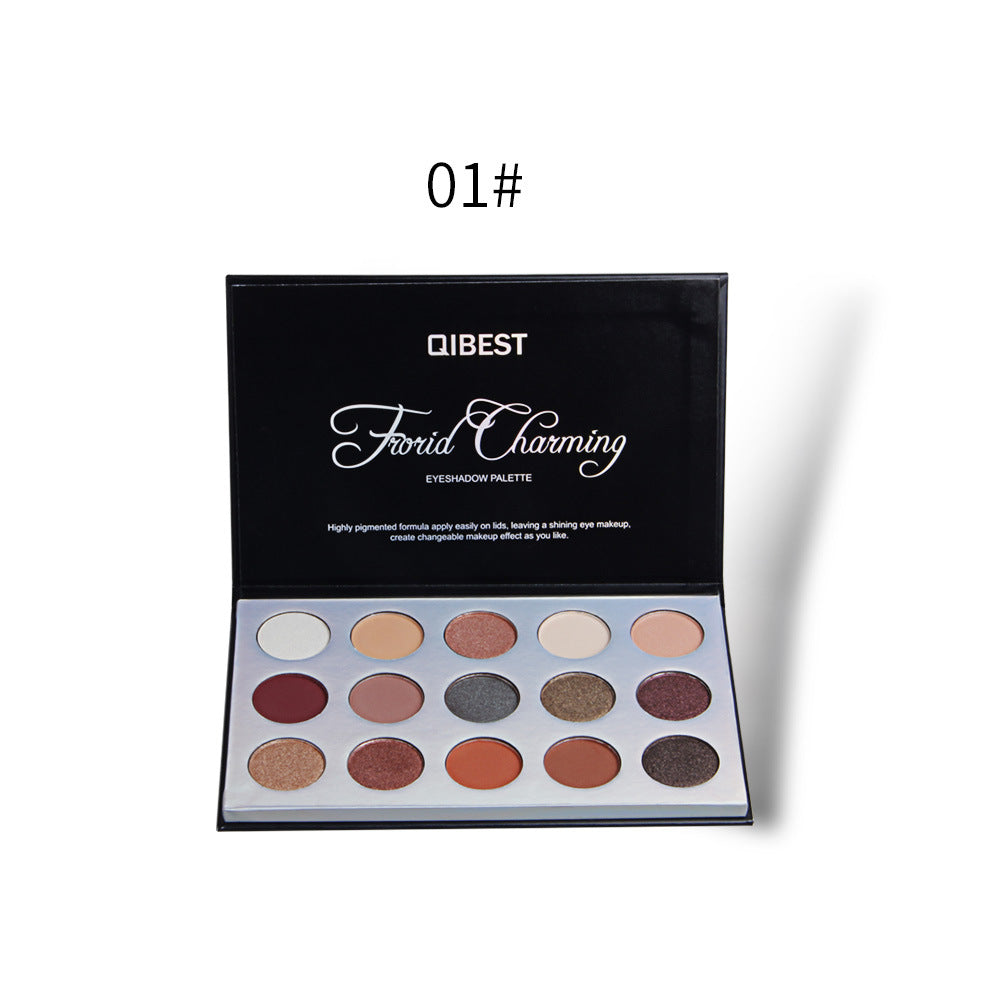 QIBEST 15 Color Eyeshadow Palette Renaissance Eyeshadow Palette Sunset Eyeshadow