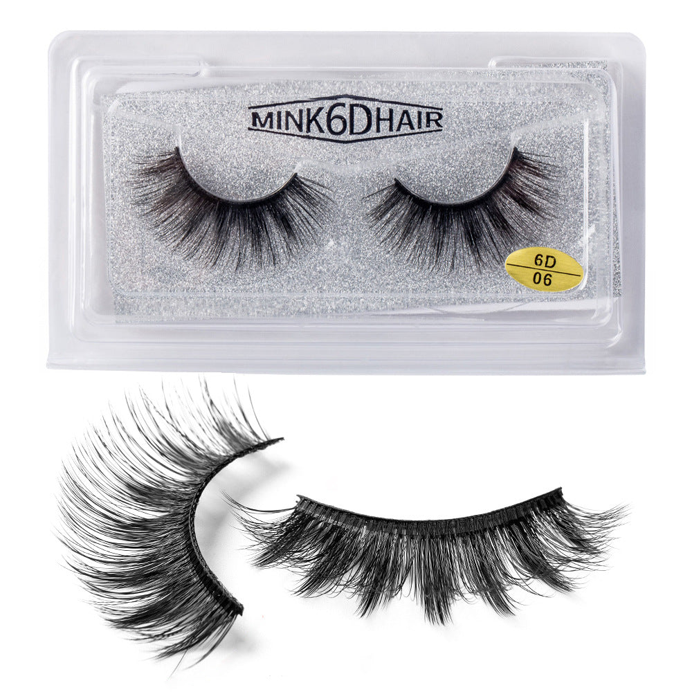 New False Eyelashes Eyelashes Cross Exaggerated Eyelashes 3D Three Dimensional Thick Imitation Mink False Eyelashes 25mm