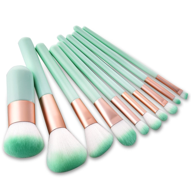 10pcs Cosmetic Makeup Brushes Set