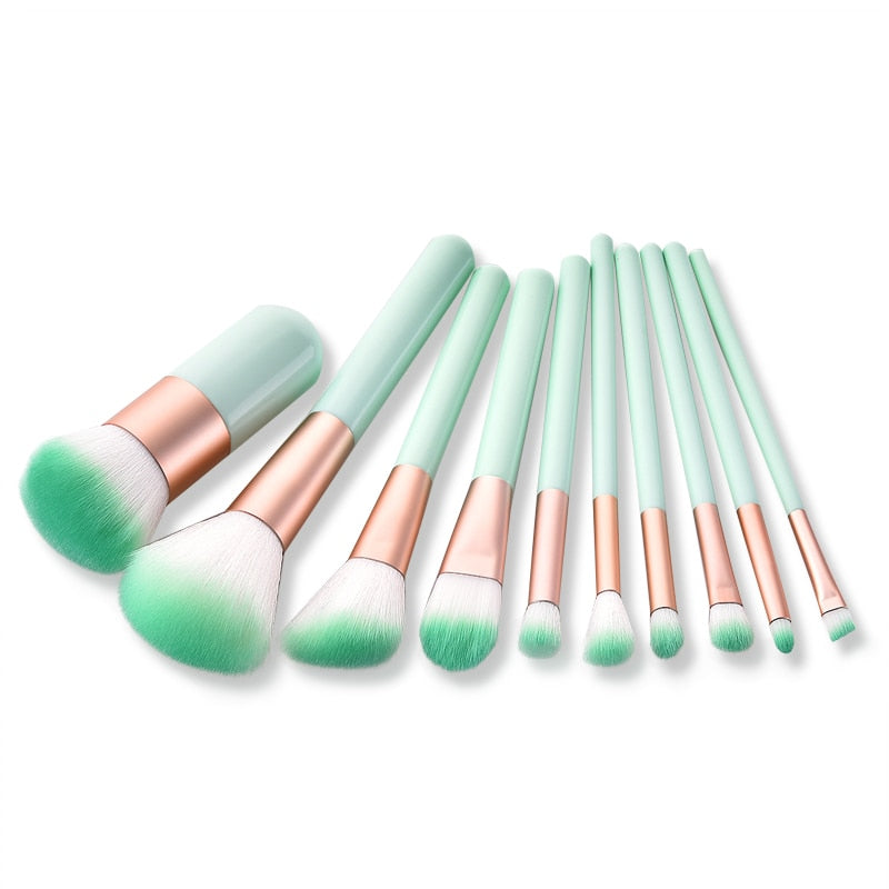 10pcs Cosmetic Makeup Brushes Set