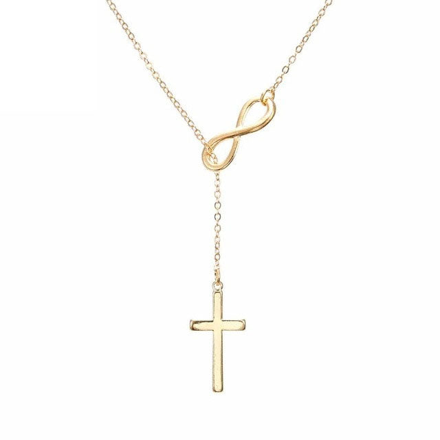 Small Gold Cross Pendant Necklace Women Girl Kids,Mini Charm Pendant