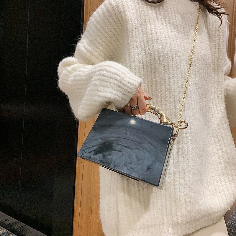 Luxury Acrylic Box Handbags for Women