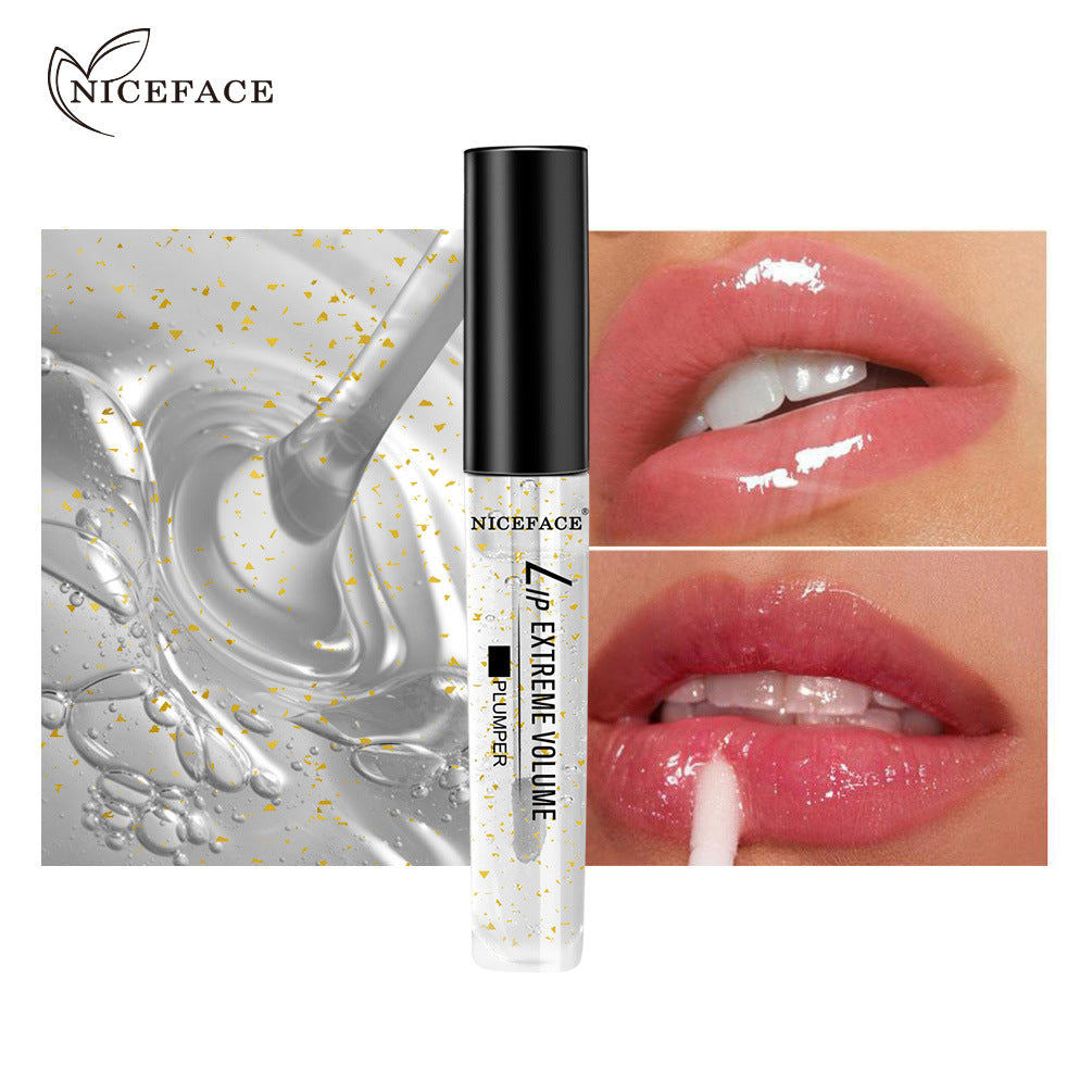 NICEFACE Gold Foil Lip Liquid Moisturizing And Lightening Lip Lines Wiping Out Beautiful Lip Artifact Lip Oil