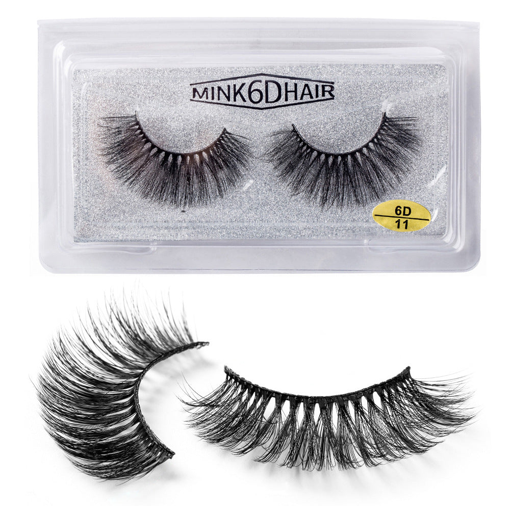 New False Eyelashes Eyelashes Cross Exaggerated Eyelashes 3D Three Dimensional Thick Imitation Mink False Eyelashes 25mm