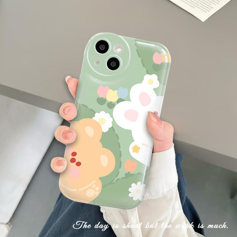 Ins for iphone13 Apple 14pro Phone Case 12 Cute 11 Air Cushion XS Plus Cover