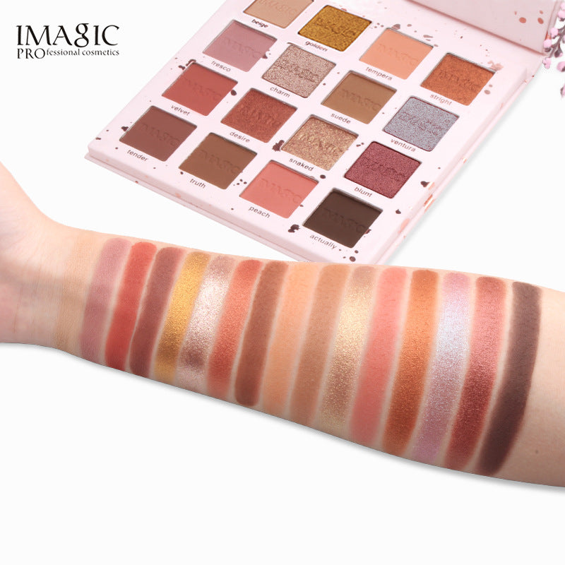 IMAGIC Beauty Eyeshadow Palette Charming Eyes Matte Pearlescent New 16 Colors Eyeshadow Cosmetic