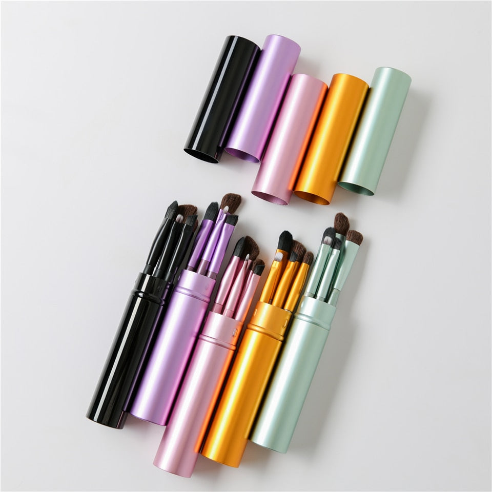 5pcs Travel Portable Mini Eye Makeup Brushes Set