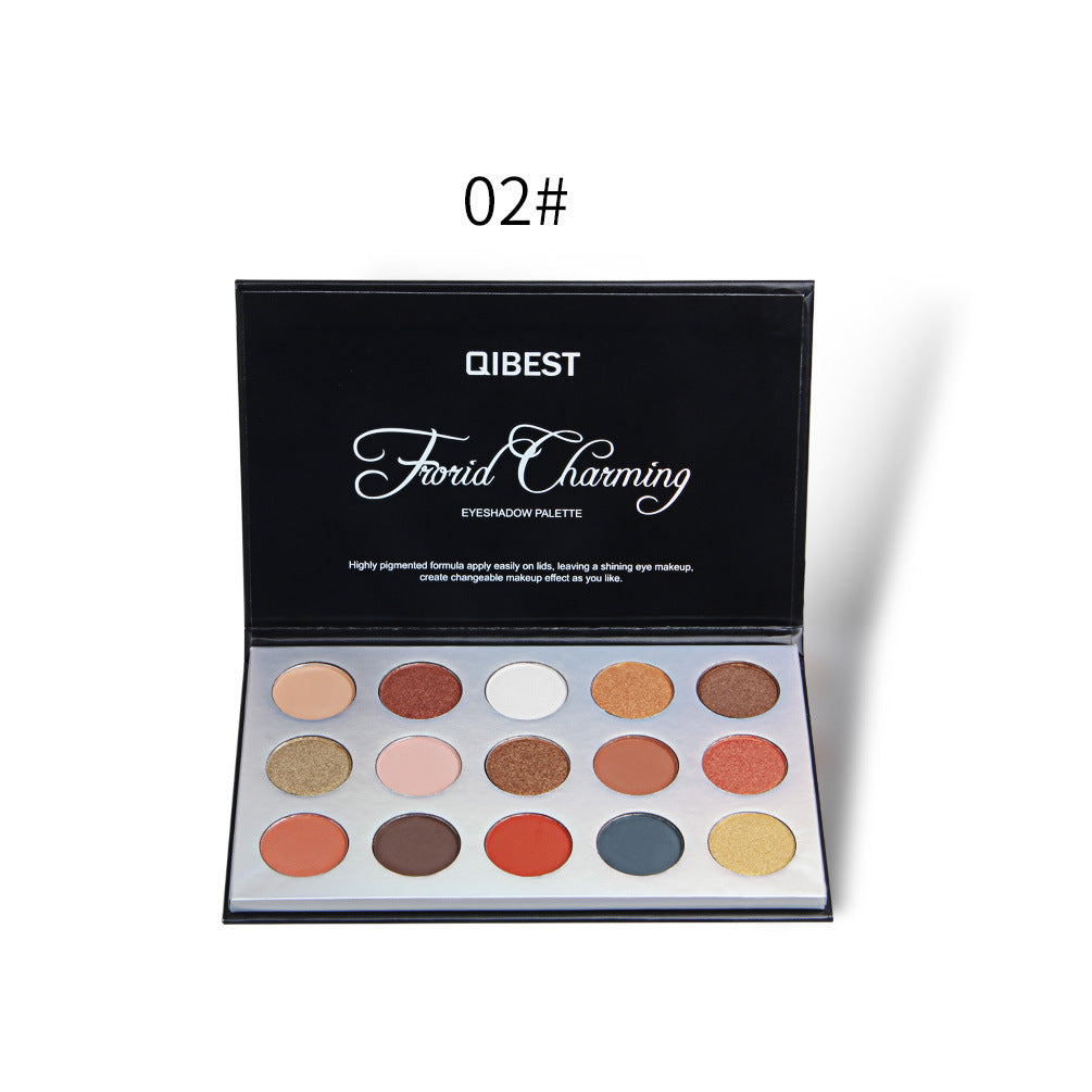 QIBEST 15 Color Eyeshadow Palette Renaissance Eyeshadow Palette Sunset Eyeshadow