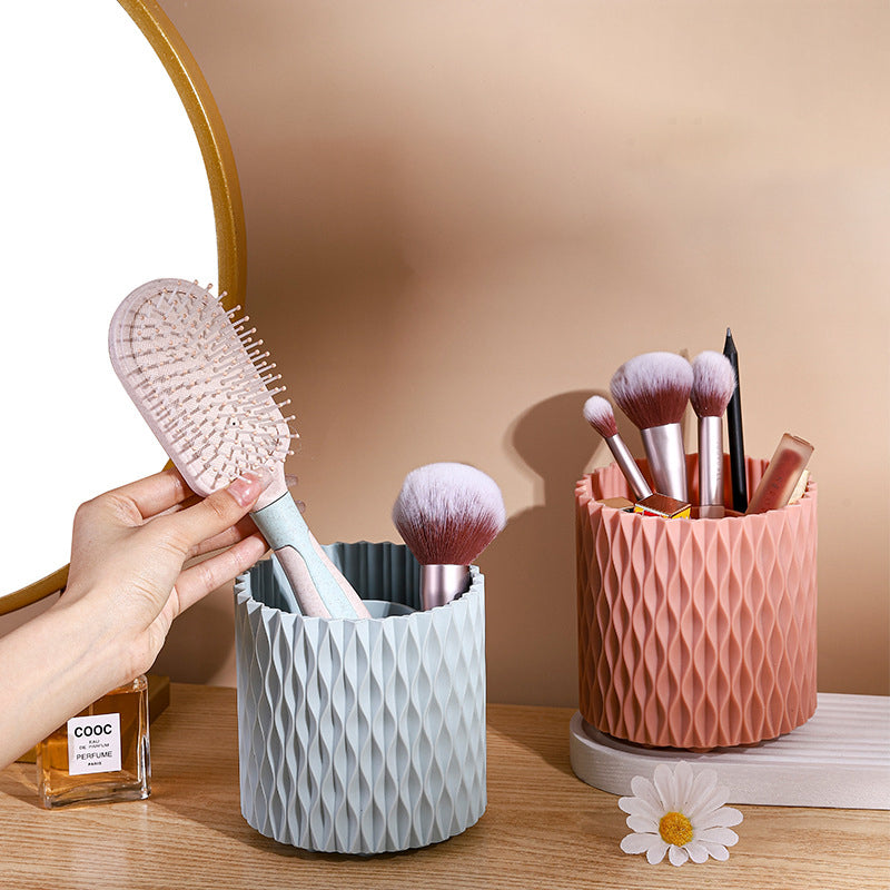 360 Rotating Large Capacity Makeup Brush Bucket