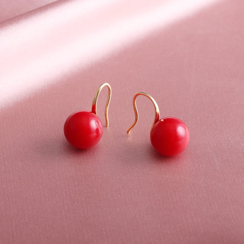 Retro Senior Sense Of Pearl Earrings New Korean Temperament Light Luxury Ear Buckle Design Sense Earrings