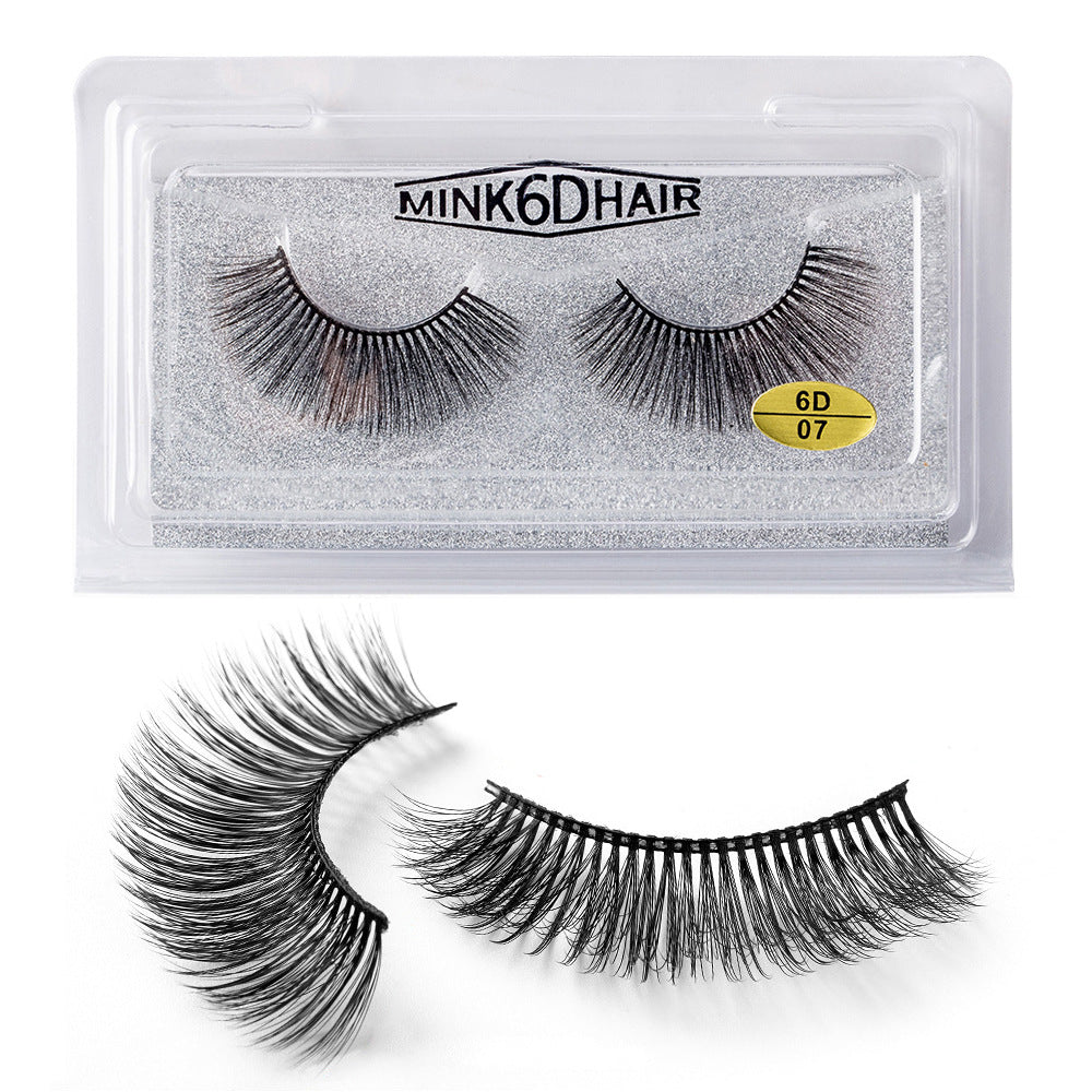 New False Eyelashes Eyelashes Cross Exaggerated Eyelashes 3D Three Dimensional Thick Imitation Mink False Eyelashes 25mm