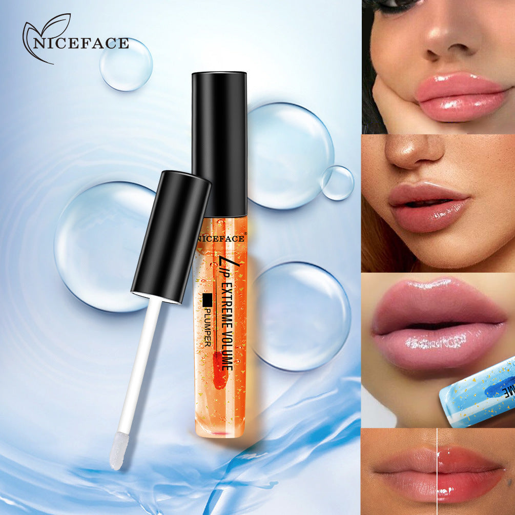 NICEFACE Gold Foil Lip Liquid Moisturizing And Lightening Lip Lines Wiping Out Beautiful Lip Artifact Lip Oil