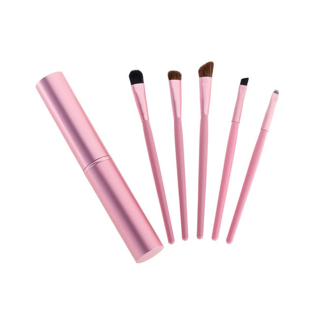 5pcs Travel Portable Mini Eye Makeup Brushes Set