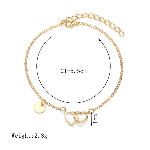 Simple Love Anklet Women