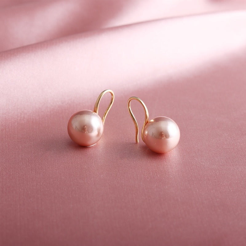 Retro Senior Sense Of Pearl Earrings New Korean Temperament Light Luxury Ear Buckle Design Sense Earrings