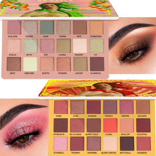 KA CAYLA 18 Shades of EVA Eyeshadow Matte and Metallic Eyeshadow Palette