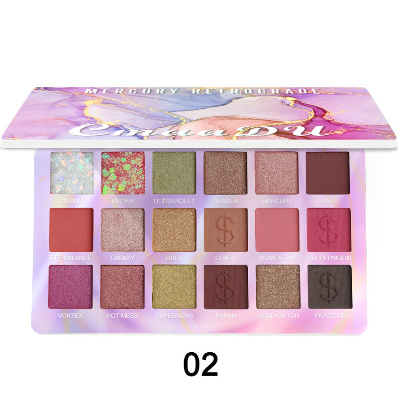 CmaaDu 18 Colors Matte and Metallic Glitter Eyeshadow Palette