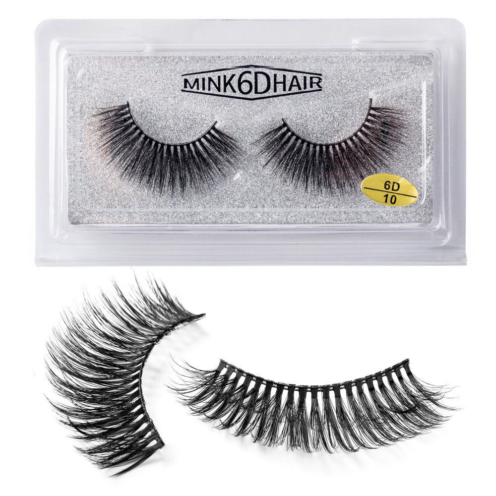 New False Eyelashes Eyelashes Cross Exaggerated Eyelashes 3D Three Dimensional Thick Imitation Mink False Eyelashes 25mm