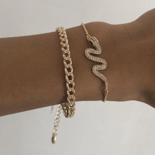 Crystal Snak Bracelet