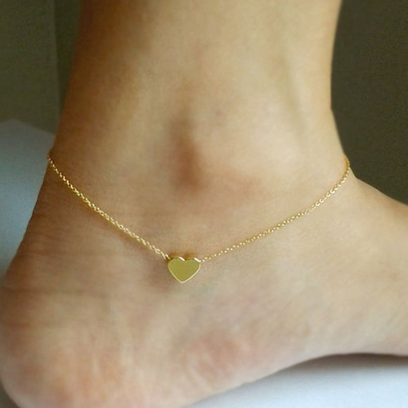 Simple Sexy Heart Heart Heart Heart Ankle