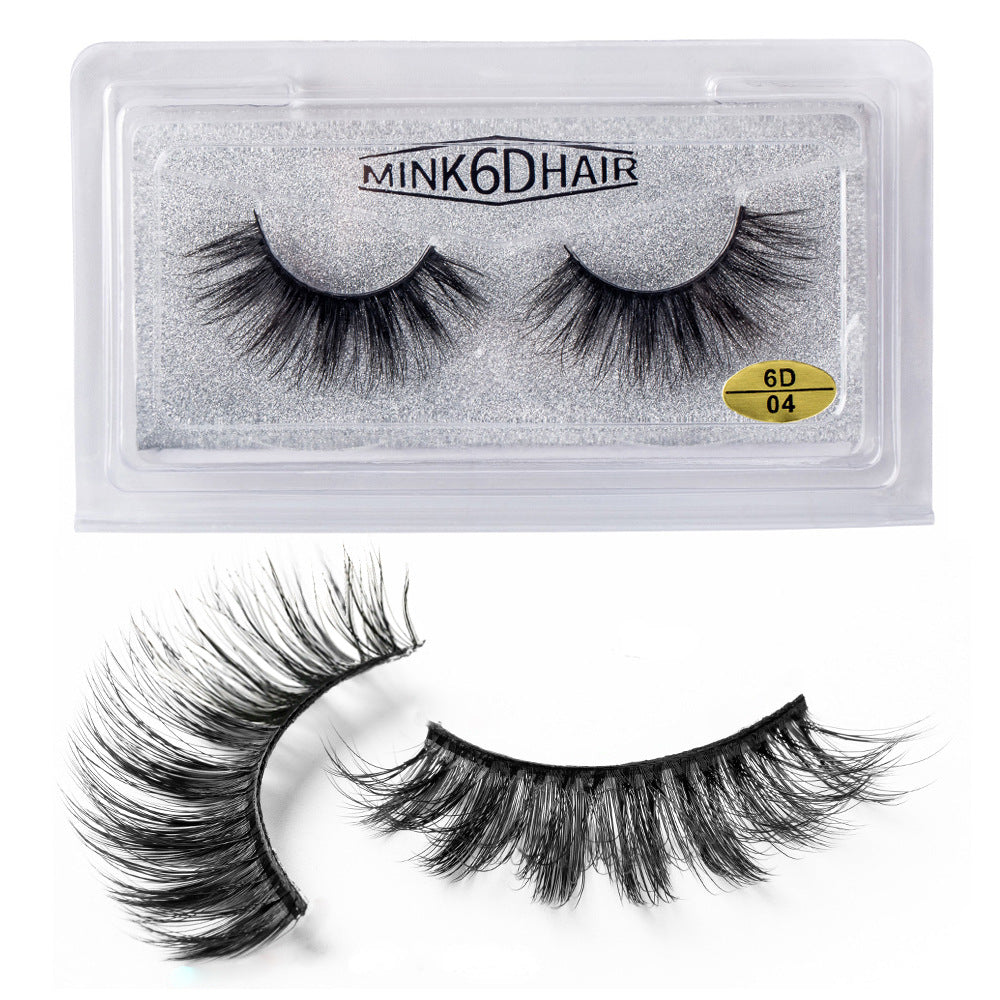 New False Eyelashes Eyelashes Cross Exaggerated Eyelashes 3D Three Dimensional Thick Imitation Mink False Eyelashes 25mm