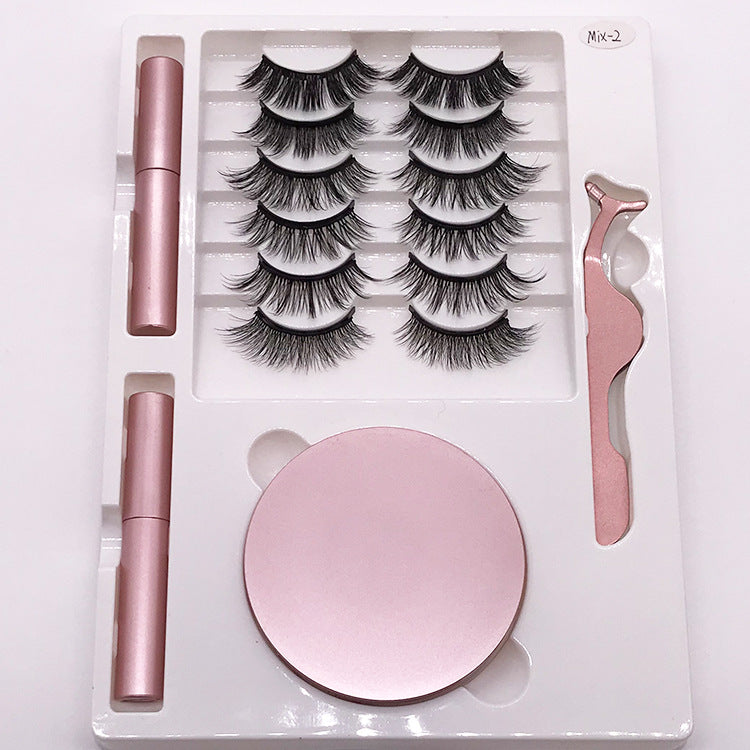 11pcs Magnetic False Eyelash Set