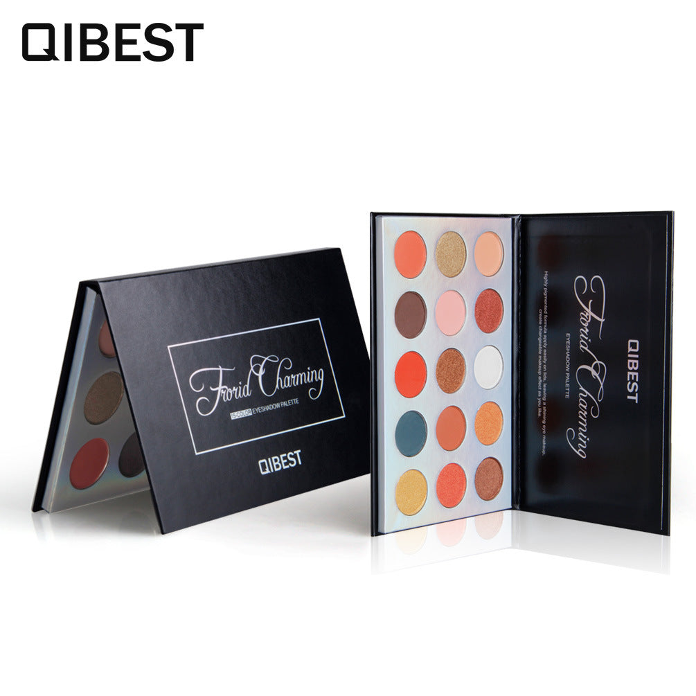 QIBEST 15 Color Eyeshadow Palette Renaissance Eyeshadow Palette Sunset Eyeshadow