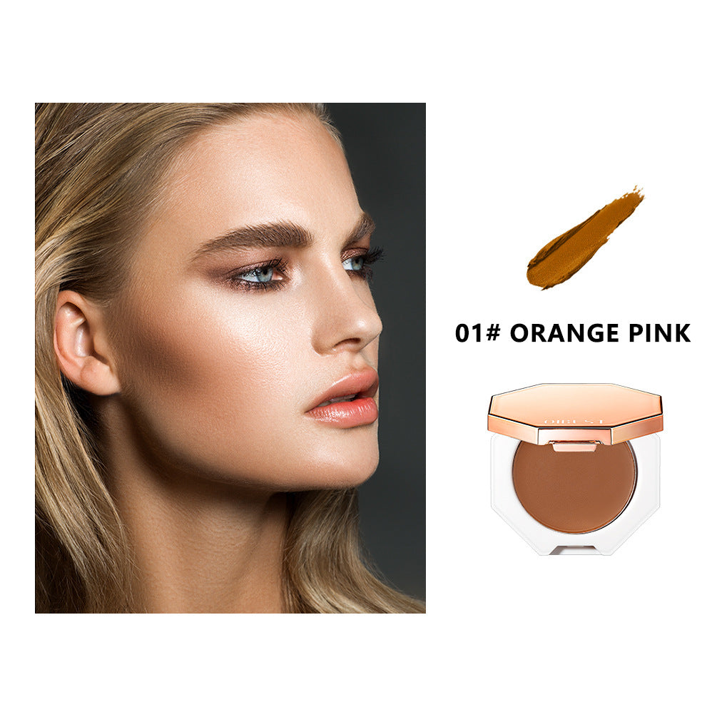 QIBEST Contour Cream Shadow Nose Shadow Modification Face Contour Repair Cream Silhouette Concealer Foundation