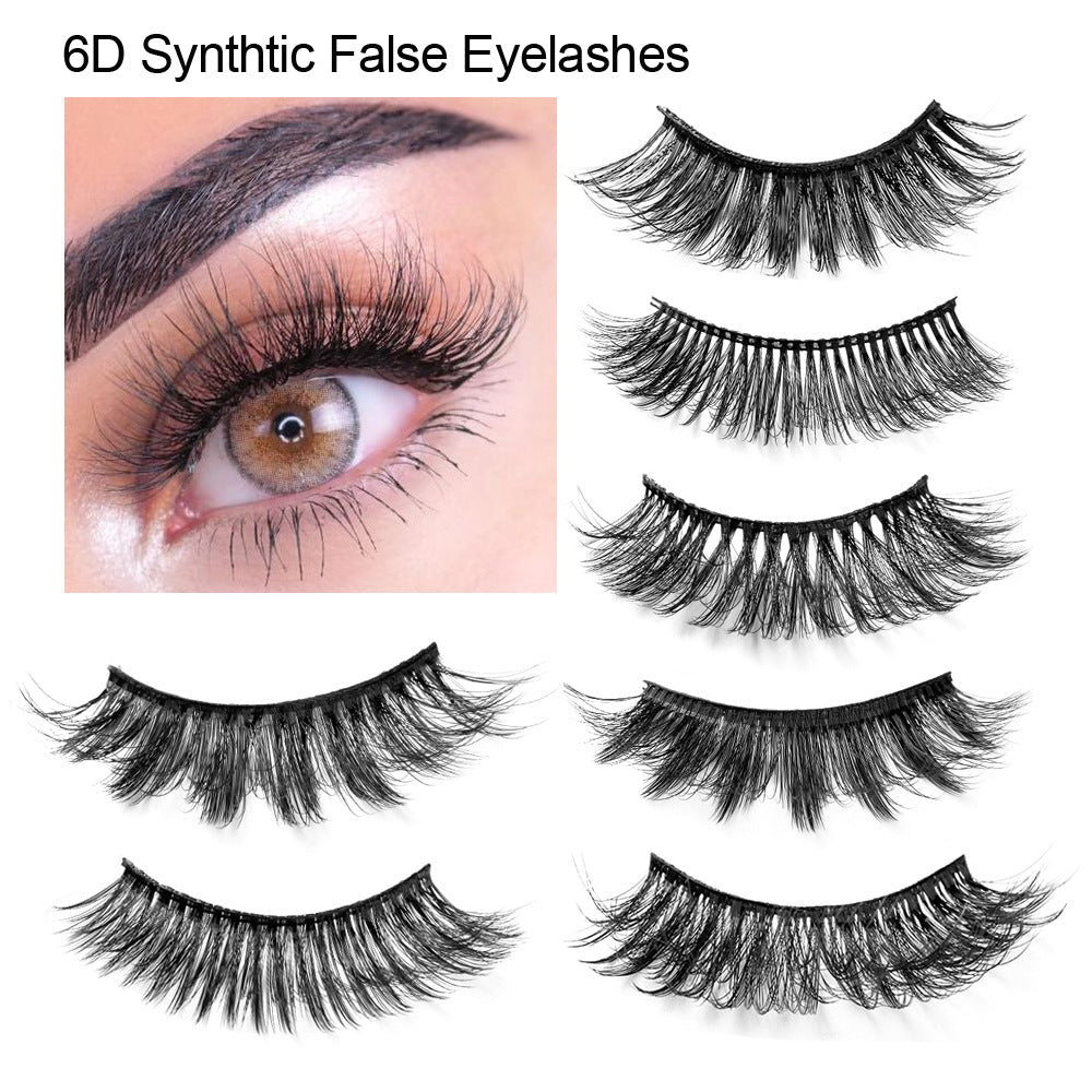 New False Eyelashes Eyelashes Cross Exaggerated Eyelashes 3D Three Dimensional Thick Imitation Mink False Eyelashes 25mm