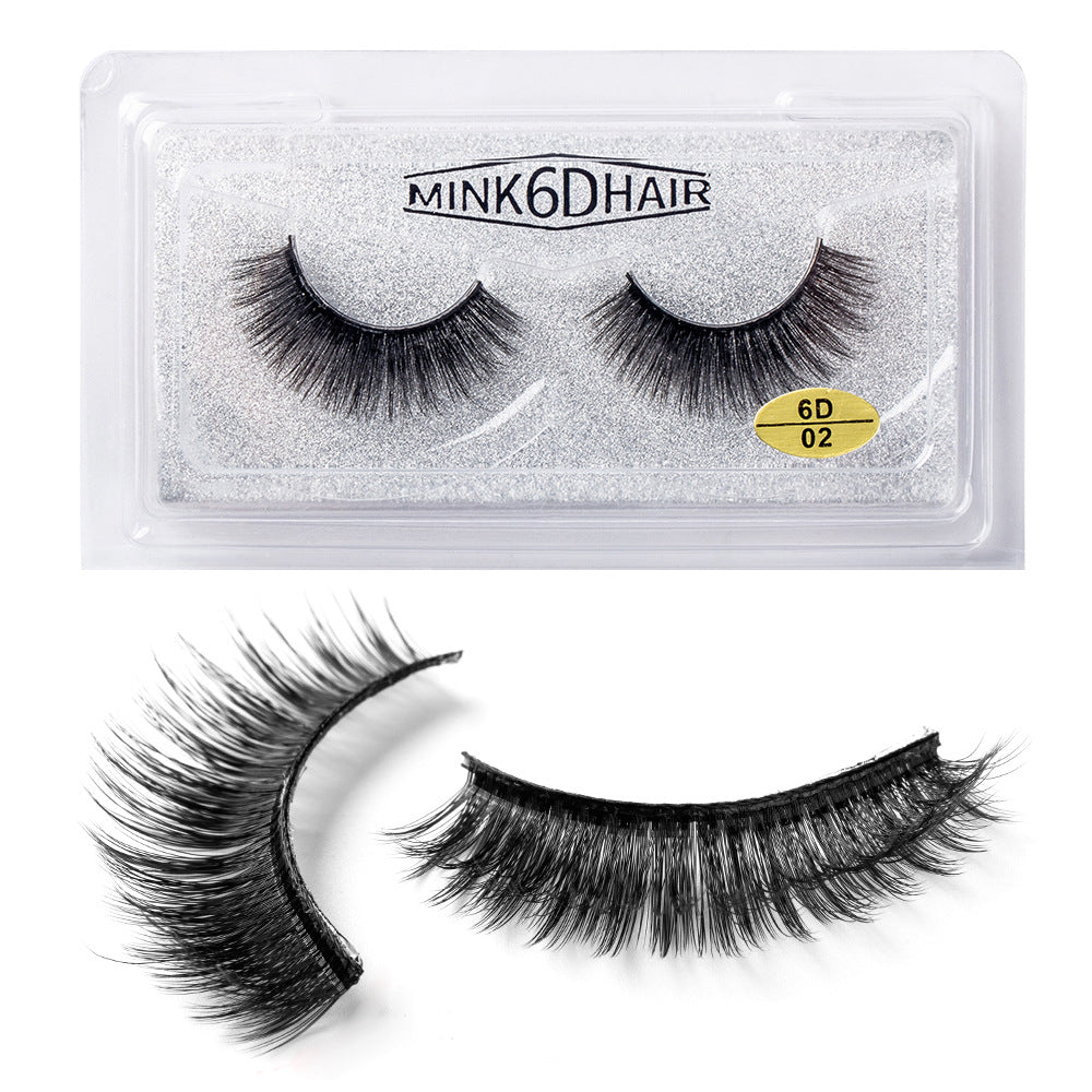 New False Eyelashes Eyelashes Cross Exaggerated Eyelashes 3D Three Dimensional Thick Imitation Mink False Eyelashes 25mm