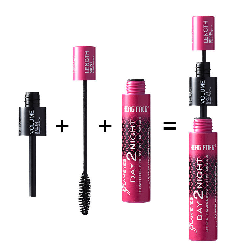 Eyelash Cream Waterproof Anti Sweat Mascara Heavy Makeup Non - Staining Curling And Curling Brush Heads