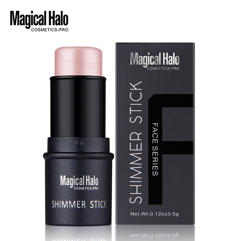 High gloss, contouring, brightening, shadow stick, three-dimensional facial foundation cream, silkworms pen