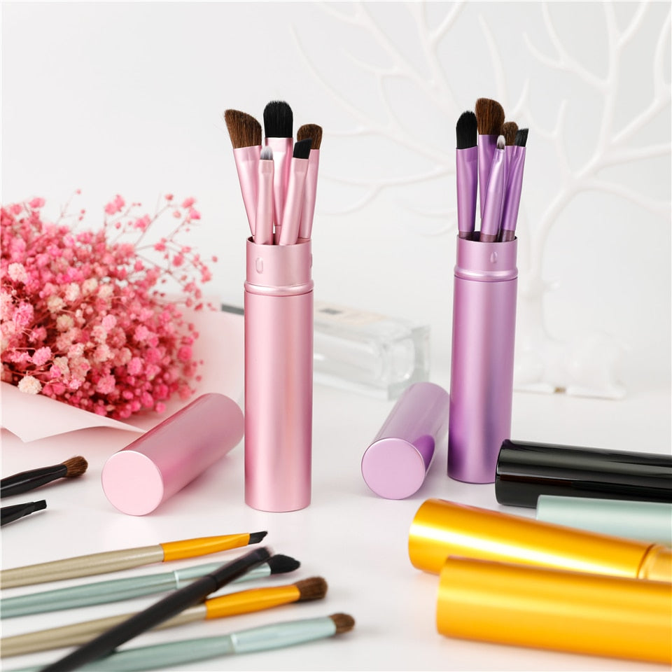 5pcs Travel Portable Mini Eye Makeup Brushes Set