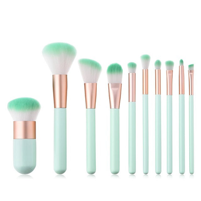 10pcs Cosmetic Makeup Brushes Set