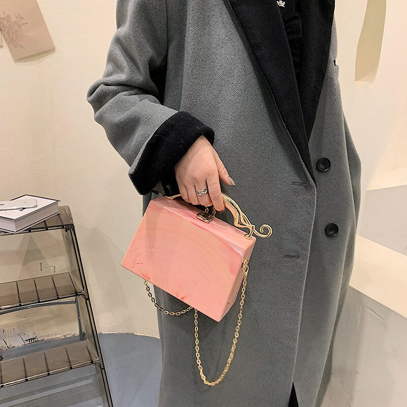 Luxury Acrylic Box Handbags for Women