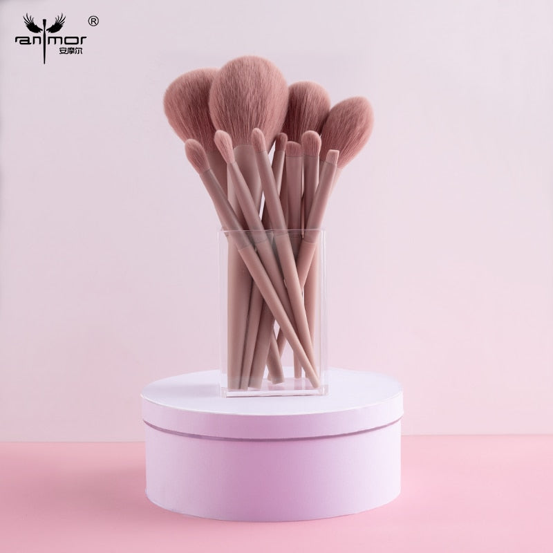 Anmor 11pcs and 8Pcs Makeup Brushes Set