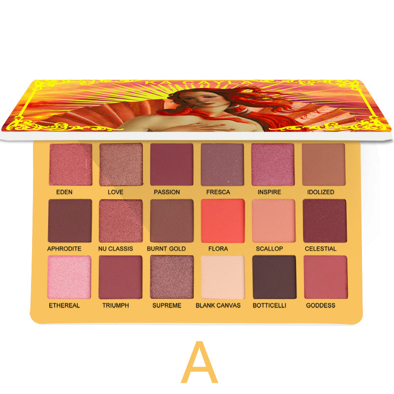 KA CAYLA 18 Shades of EVA Eyeshadow Matte and Metallic Eyeshadow Palette