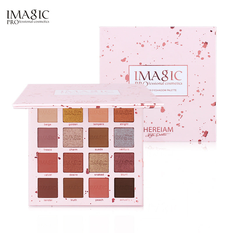 IMAGIC Beauty Eyeshadow Palette Charming Eyes Matte Pearlescent New 16 Colors Eyeshadow Cosmetic