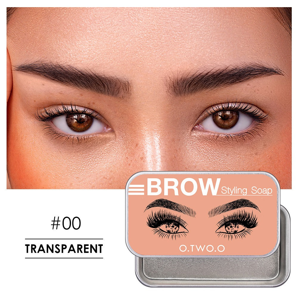 O.TWO.O Eyebrow Soap Wax With Trimmer Fluffy Feathery Eyebrows Pomade Gel For Eyebrow Styling Makeup Soap Brow Sculpt Lift