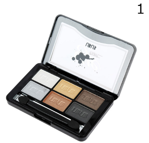 UBUB 6 Colors Roast Eye Shadow Powder Makeup Palette in Shimmer Metallic Glitter Cream Eyeshadow Palette