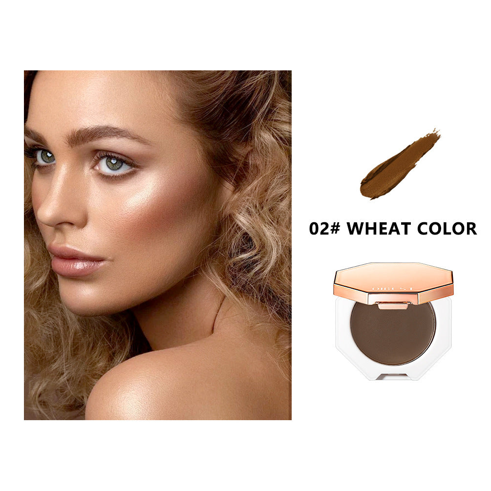 QIBEST Contour Cream Shadow Nose Shadow Modification Face Contour Repair Cream Silhouette Concealer Foundation