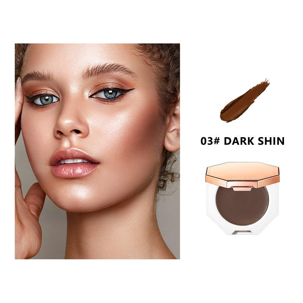 QIBEST Contour Cream Shadow Nose Shadow Modification Face Contour Repair Cream Silhouette Concealer Foundation