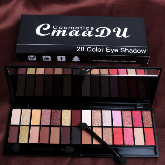 CmaaDU 28 Color Eyeshadow Matte Pearlescent Palette