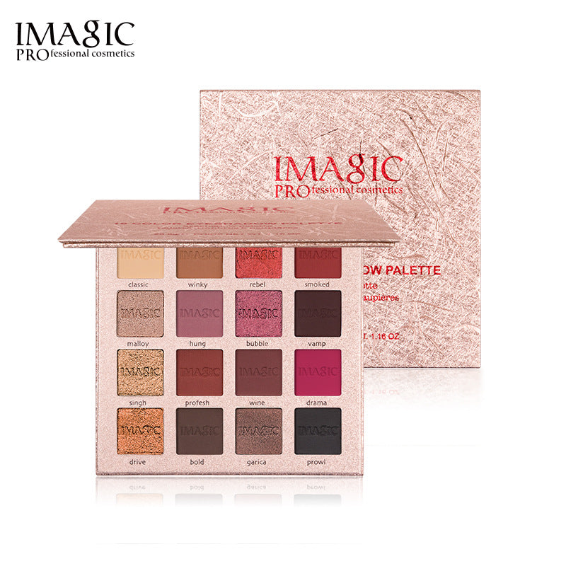 IMAGIC Beauty Eyeshadow Palette Charming Eyes Matte Pearlescent New 16 Colors Eyeshadow Cosmetic