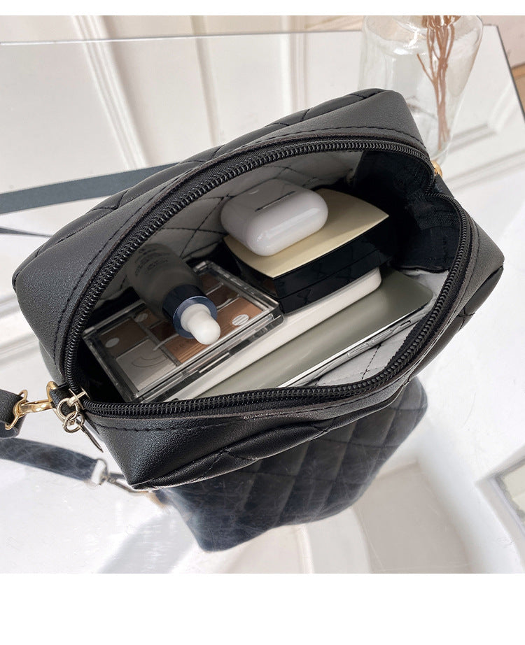 New Fashion Rhombus Women's Bag Simple Small Square Bag Shoulder Messenger Bag Mobile Phone Bag